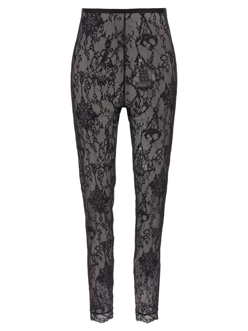 Shop Givenchy Black Lace Chandelier Leggings