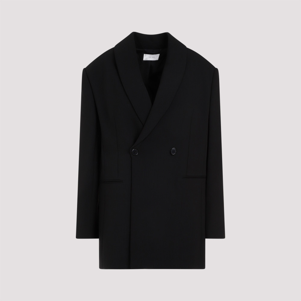 Shop The Row Black Wool Diomede Jacket