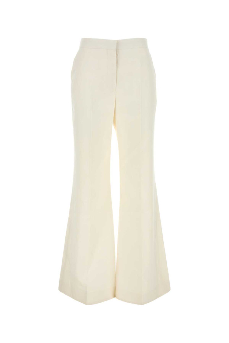 Shop Givenchy White Flared Pants
