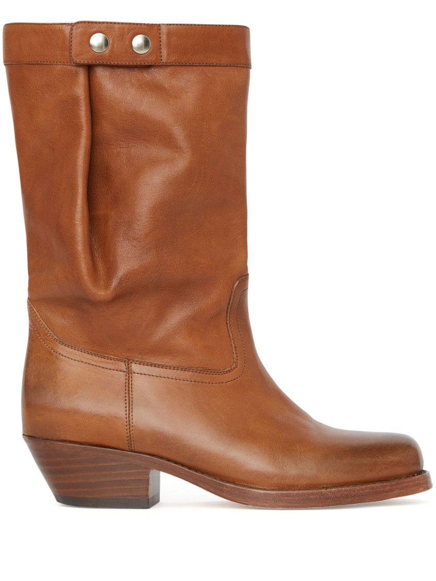 Isabel Marant Women's Ademe Leather Boots In Cognac In Brown